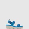 Mulher Fly London Sandalias | Sandalias Com Tiras Yaci594Fly Cupido Azure (Azure)