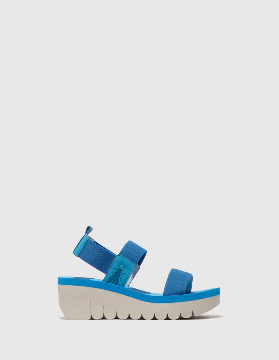 Mulher Fly London Sandalias | Sandalias Com Tiras Yaci594Fly Cupido Azure (Azure)