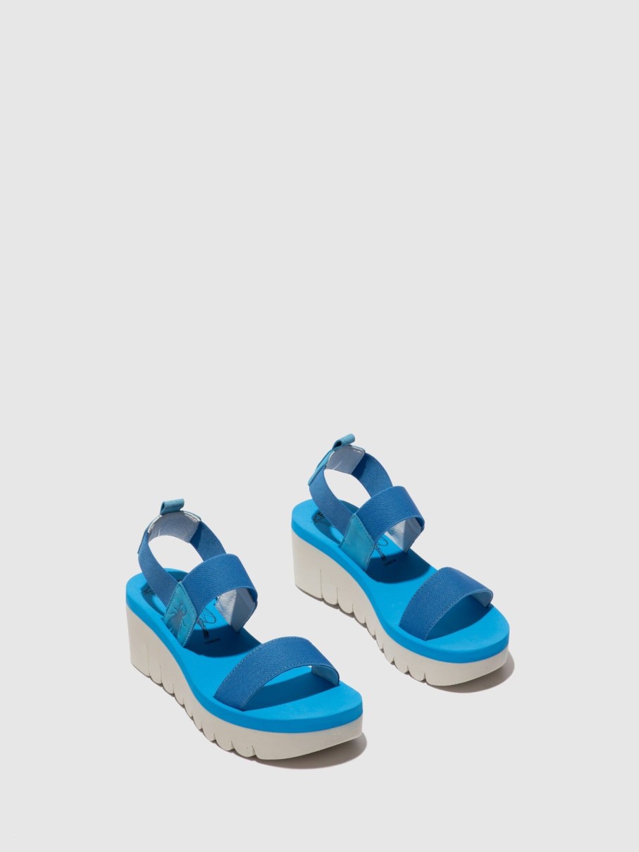 Mulher Fly London Sandalias | Sandalias Com Tiras Yaci594Fly Cupido Azure (Azure)