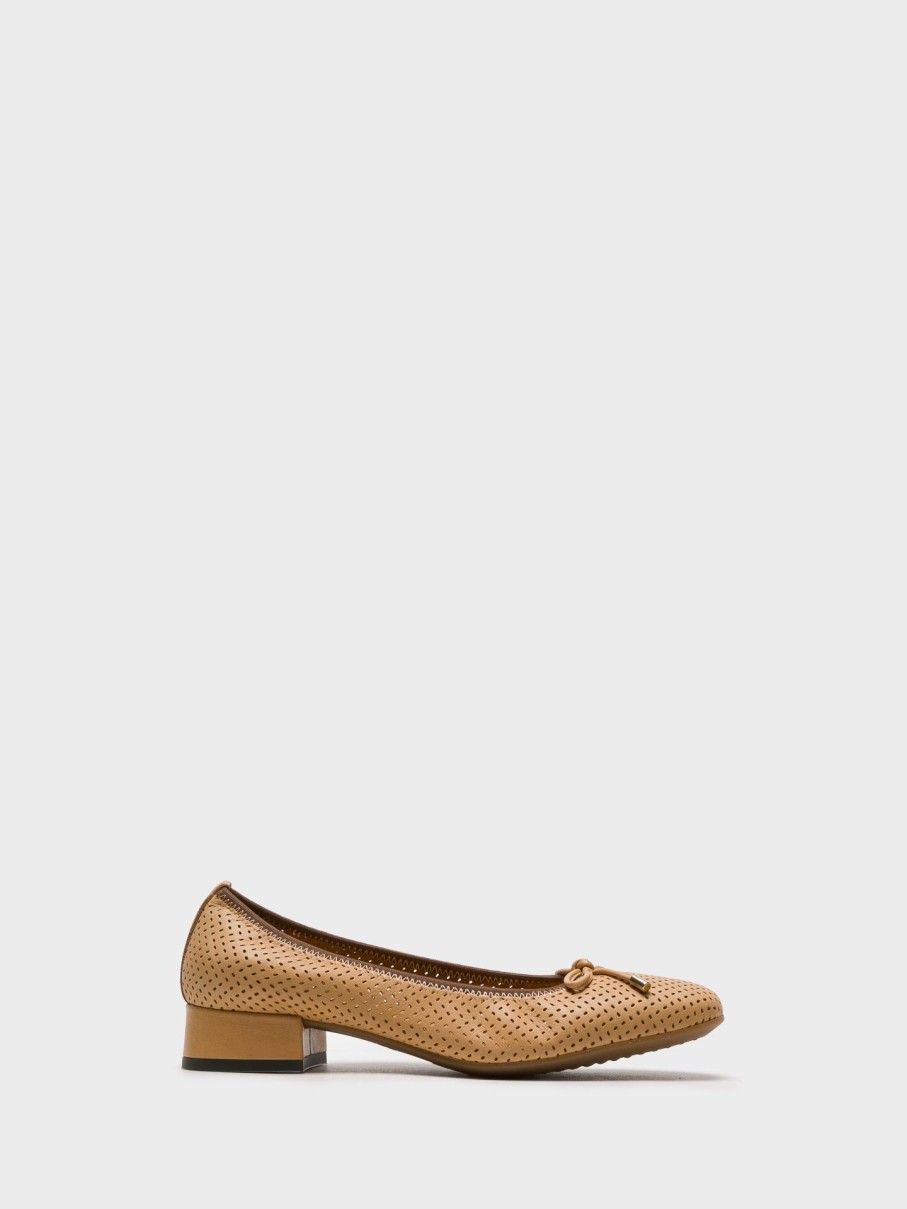 Mulher The Flexx Sapatos | Sapatos Com Ponta Redonda Em Camel