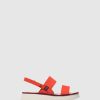 Mulher Fly London Sandalias | Sandalias Com Tira No Calcanhar Cura318Fly Devil Red