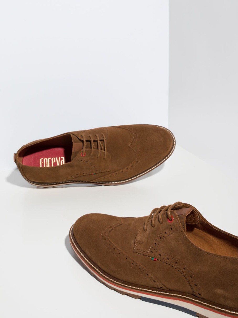 Homem Foreva Sapatos | Sapatos Oxford Em Castanho