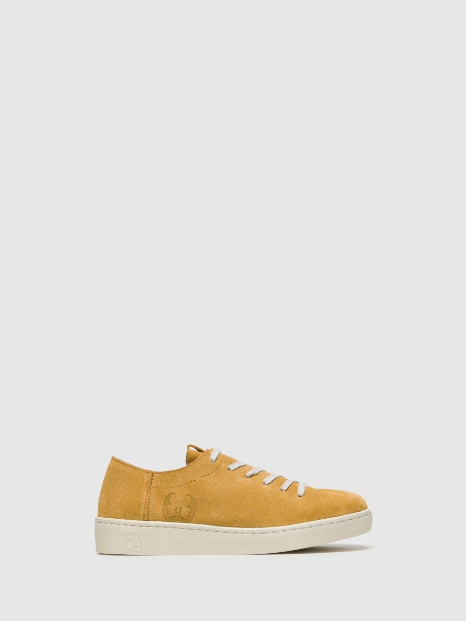 Mulher Fly London Tenis | Tenis Com Atacadores Em Amarelo