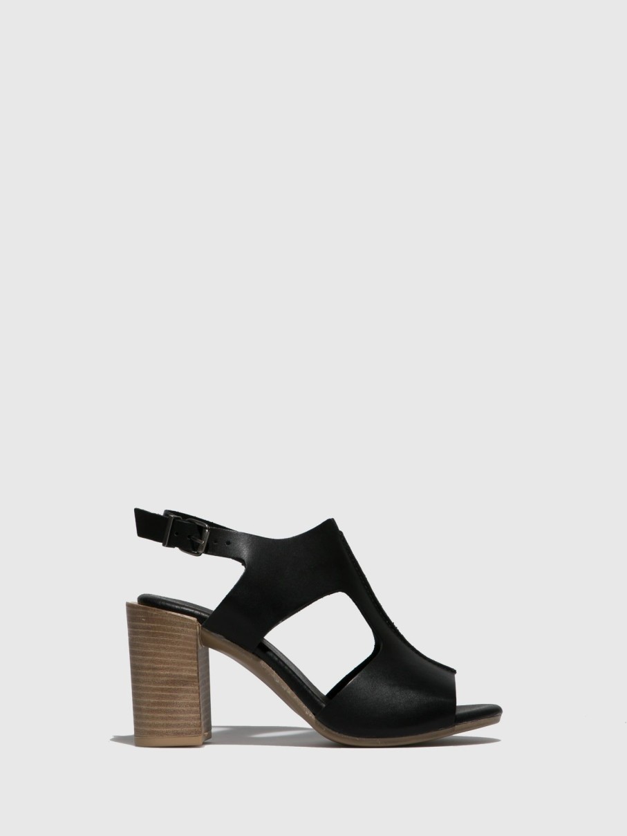 Mulher Foreva Sandalias | Sandalias De Salto Em Preto