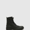 Homem Fly London Botins | Botins Com Atacadores Em Preto Carvao