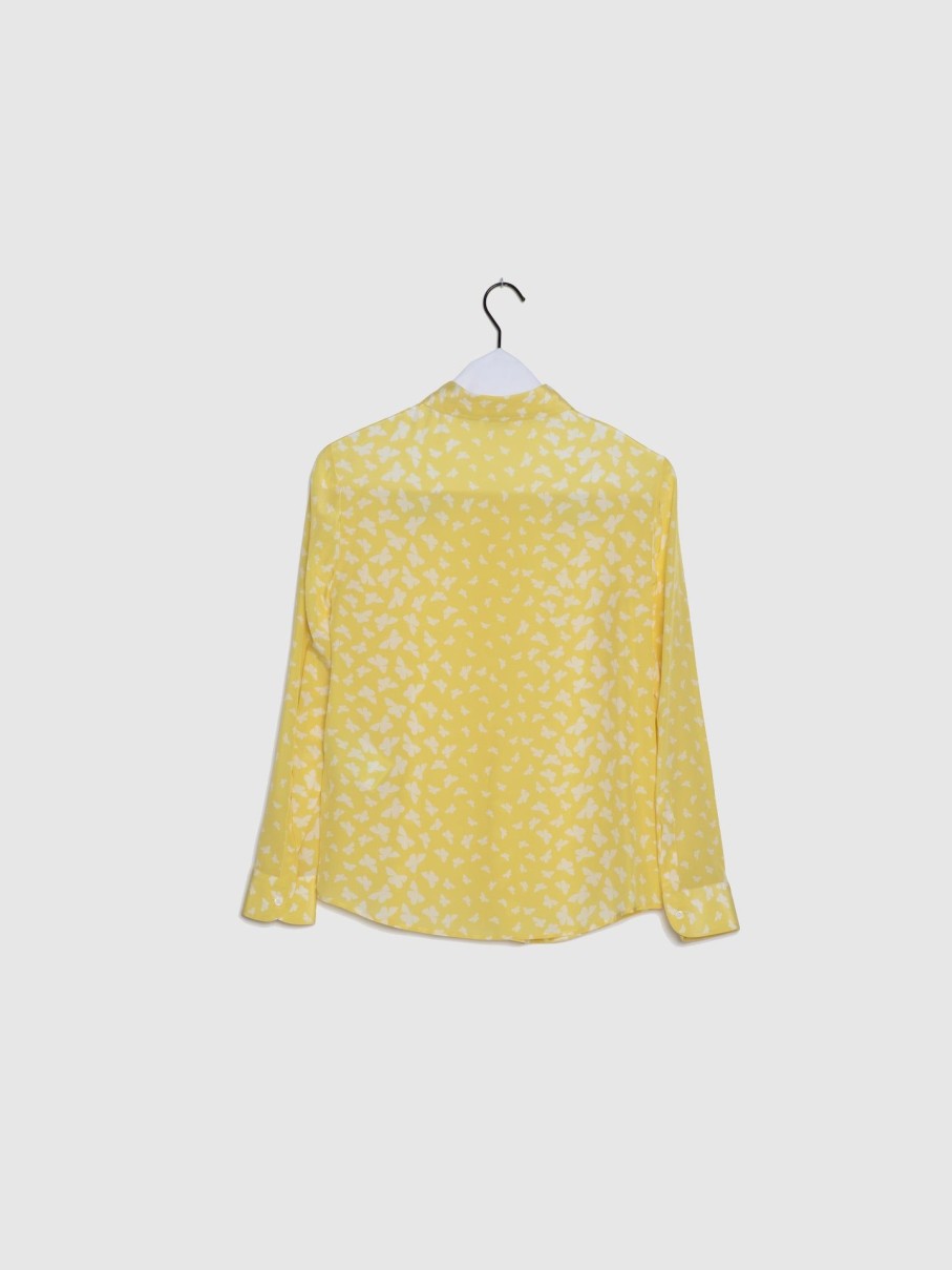 Mulher Red Valentino | Camisa Com Borboletas Em Amarelo