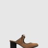 Mulher Fly London Mules | Mules Com Atacadores Soly778Fly Cupidosand/Black