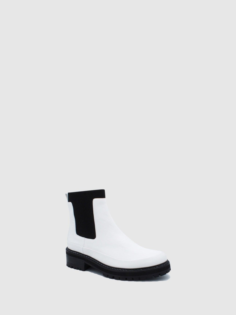 Mulher JJ Heitor Botas | Botas Chelsea Em Branco