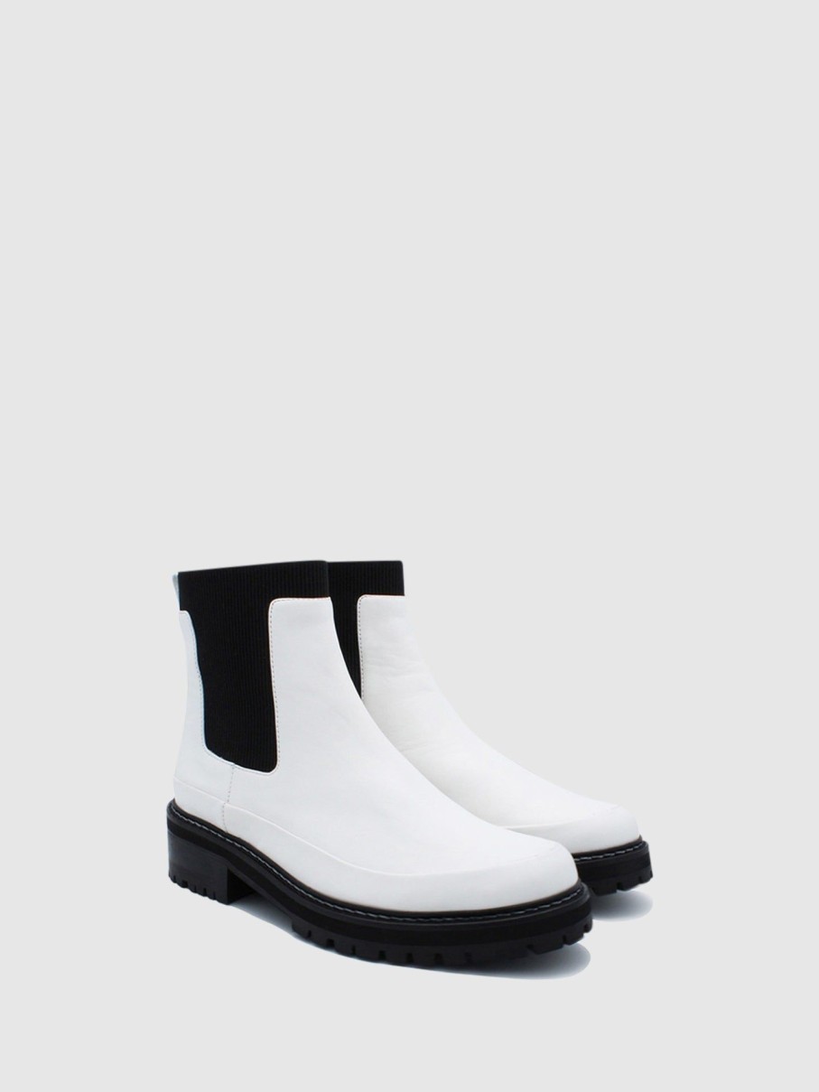 Mulher JJ Heitor Botas | Botas Chelsea Em Branco