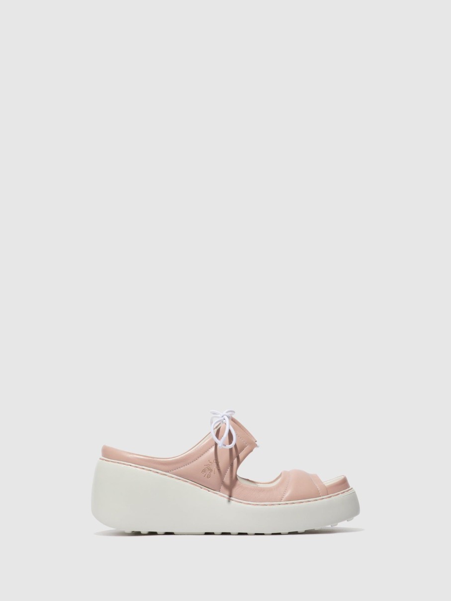 Mulher Fly London Sandalias | Sandalias Com Atacadores Dare520Fly Nude