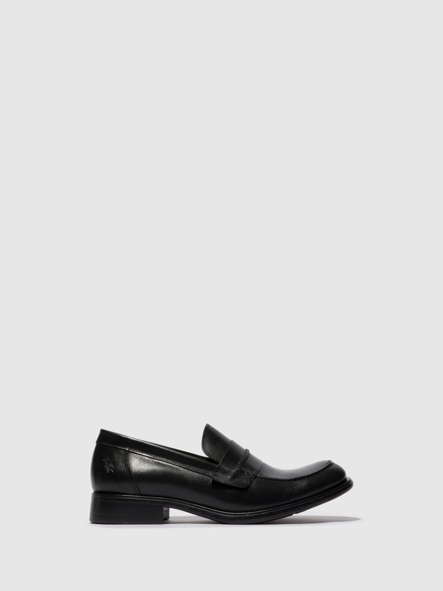 Homem Fly London Sapatos | Sapatos Slip-On Mind862Fly Black