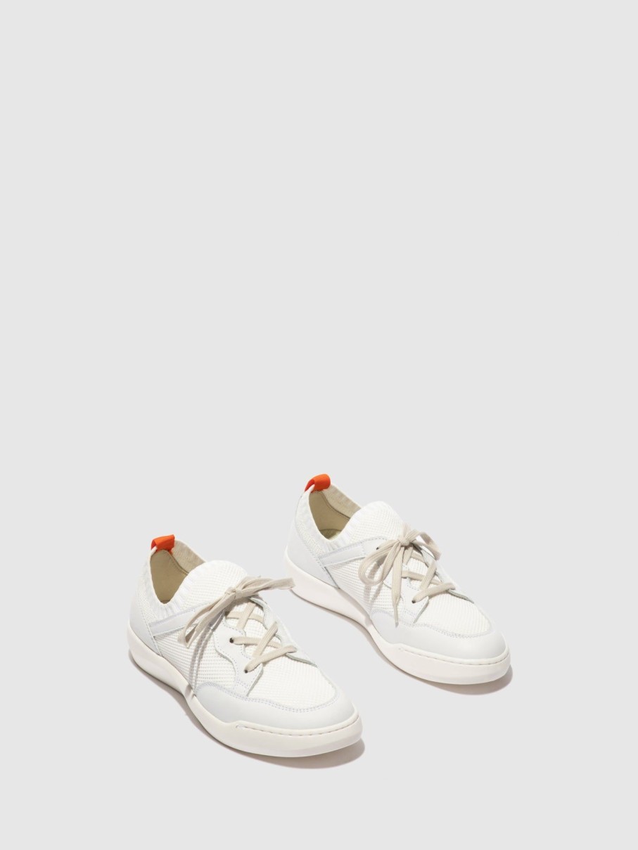 Mulher Softinos Tenis | Tenis Com Atacadores Beae565Sof White/White