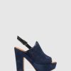 Mulher Foreva Mules | Mules De Plataforma Em Azul