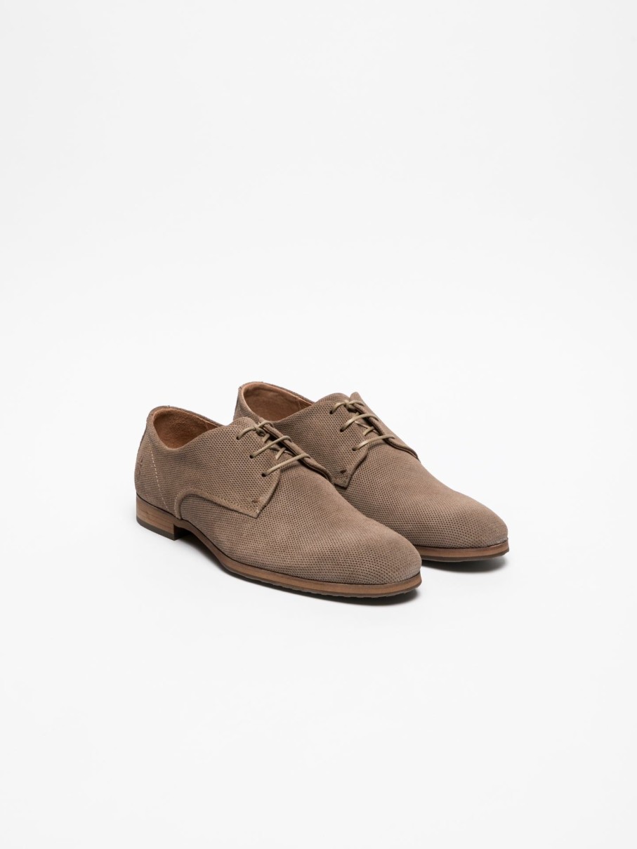 Homem Fly London Sapatos | Sapatos Derby Em Cinzento