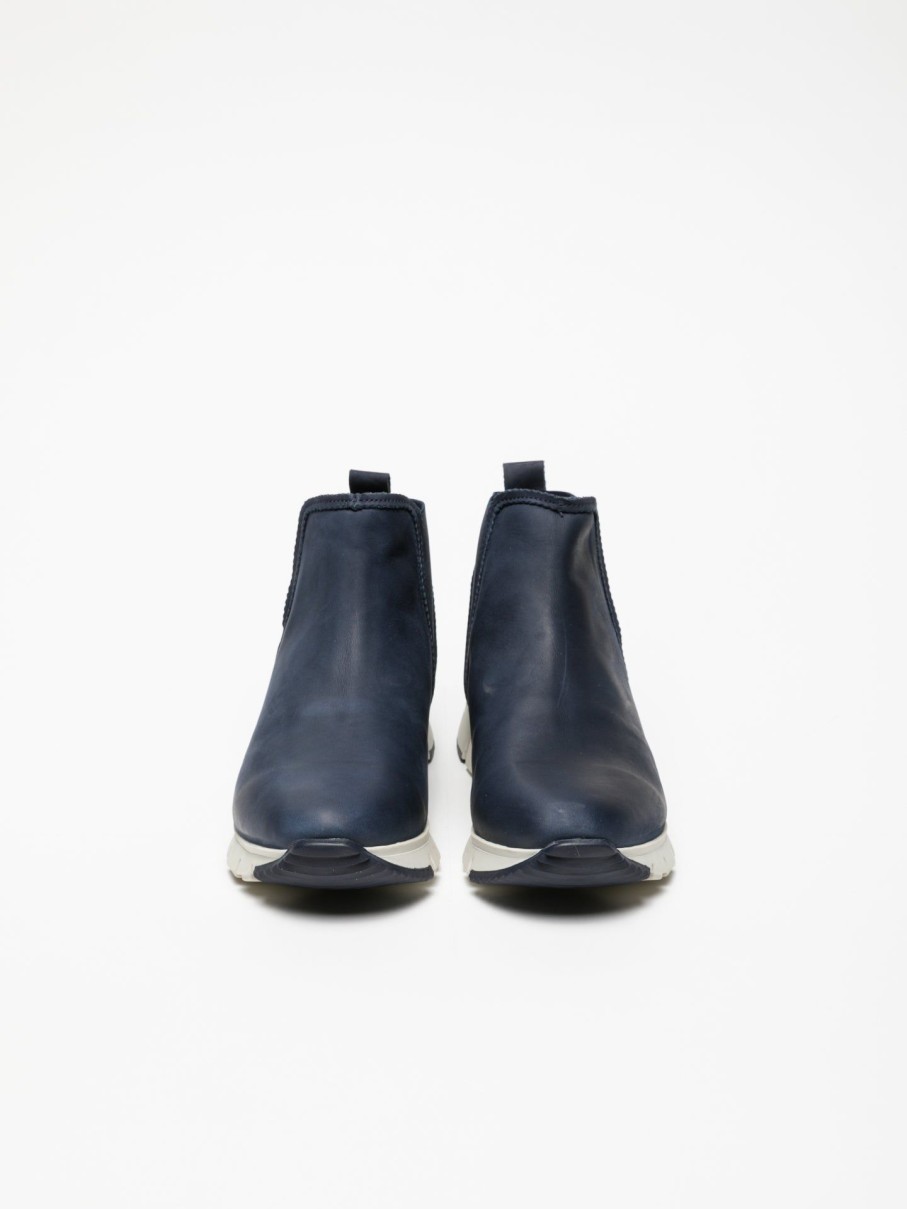 Homem Fly London Botins | Botins Com Elastico Em Azul Marinho