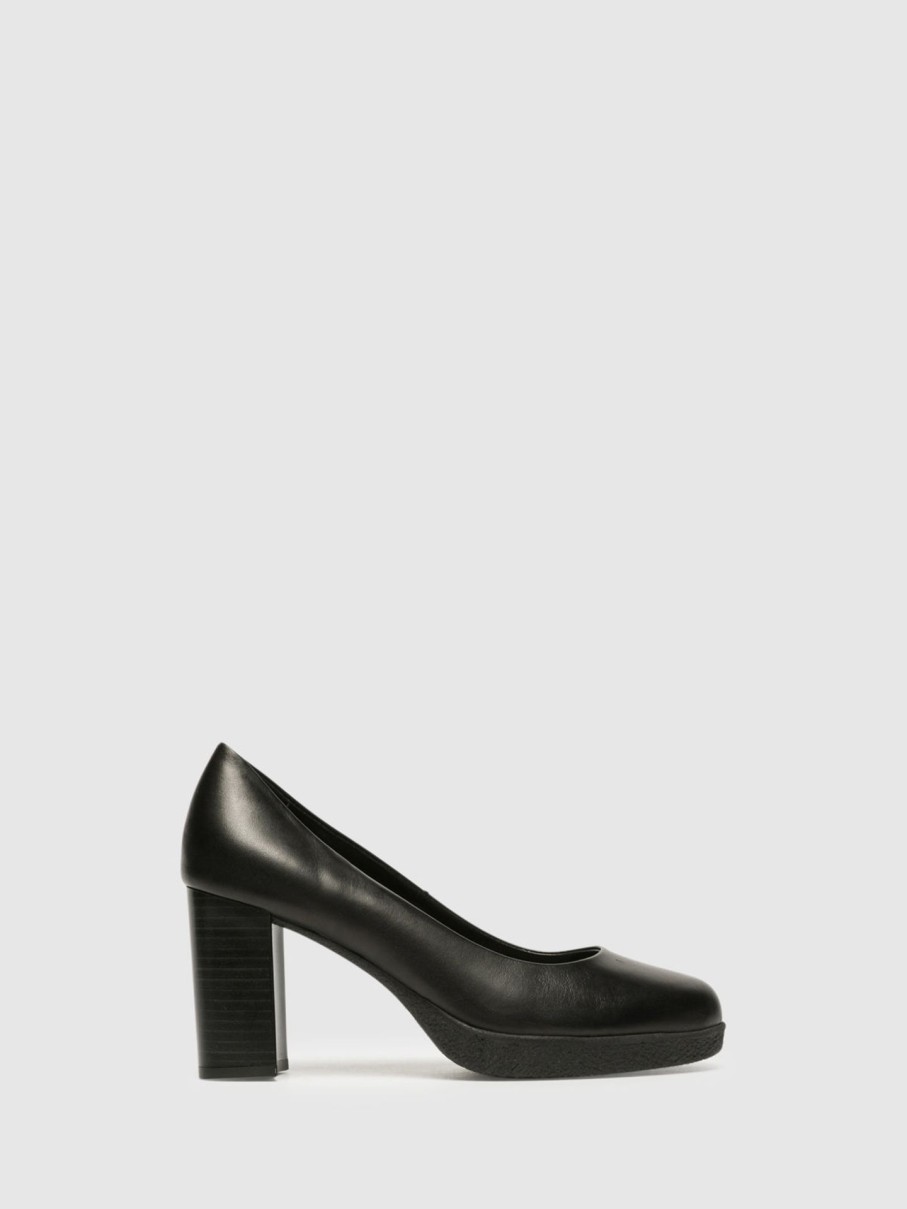 Mulher The Flexx Sapatos | Sapatos De Salto Em Bloco Em Preto