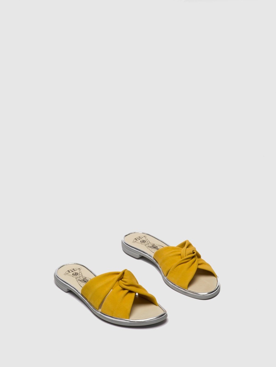 Mulher Fly London Mules | Mules Rasas Ceko187Fly Yellow