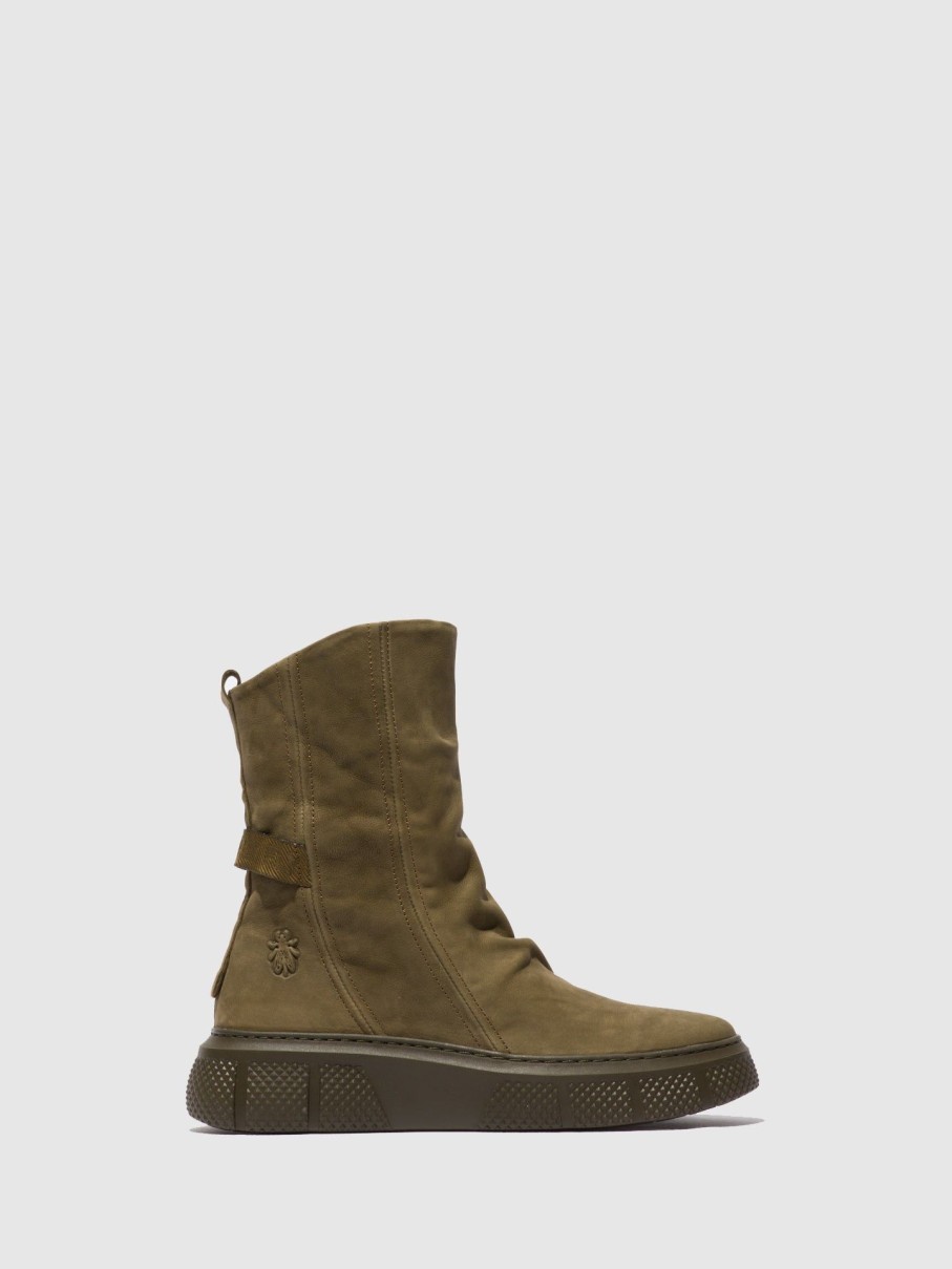 Mulher Fly London Botas | Botas Com Fecho Esen485Fly Sorano Militry