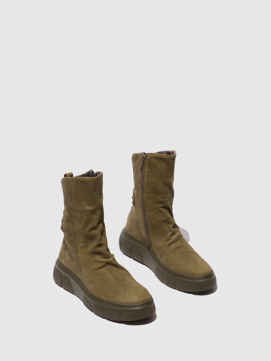 Mulher Fly London Botas | Botas Com Fecho Esen485Fly Sorano Militry