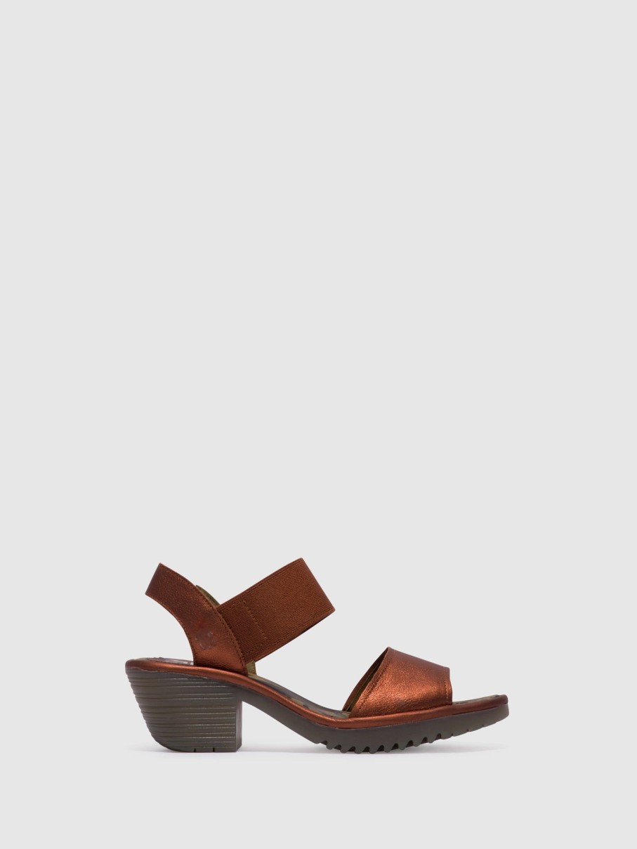 Mulher Fly London Sandalias | Sandalias Abertas Wost074Fly Rosybrown