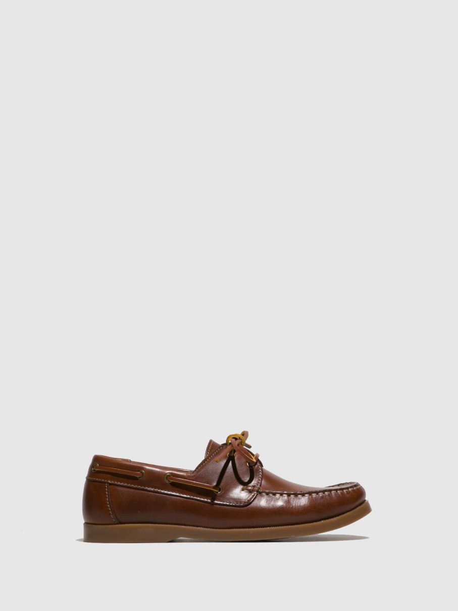 Homem Foreva Sapatos | Sapatos Com Atacadores Em Brandy