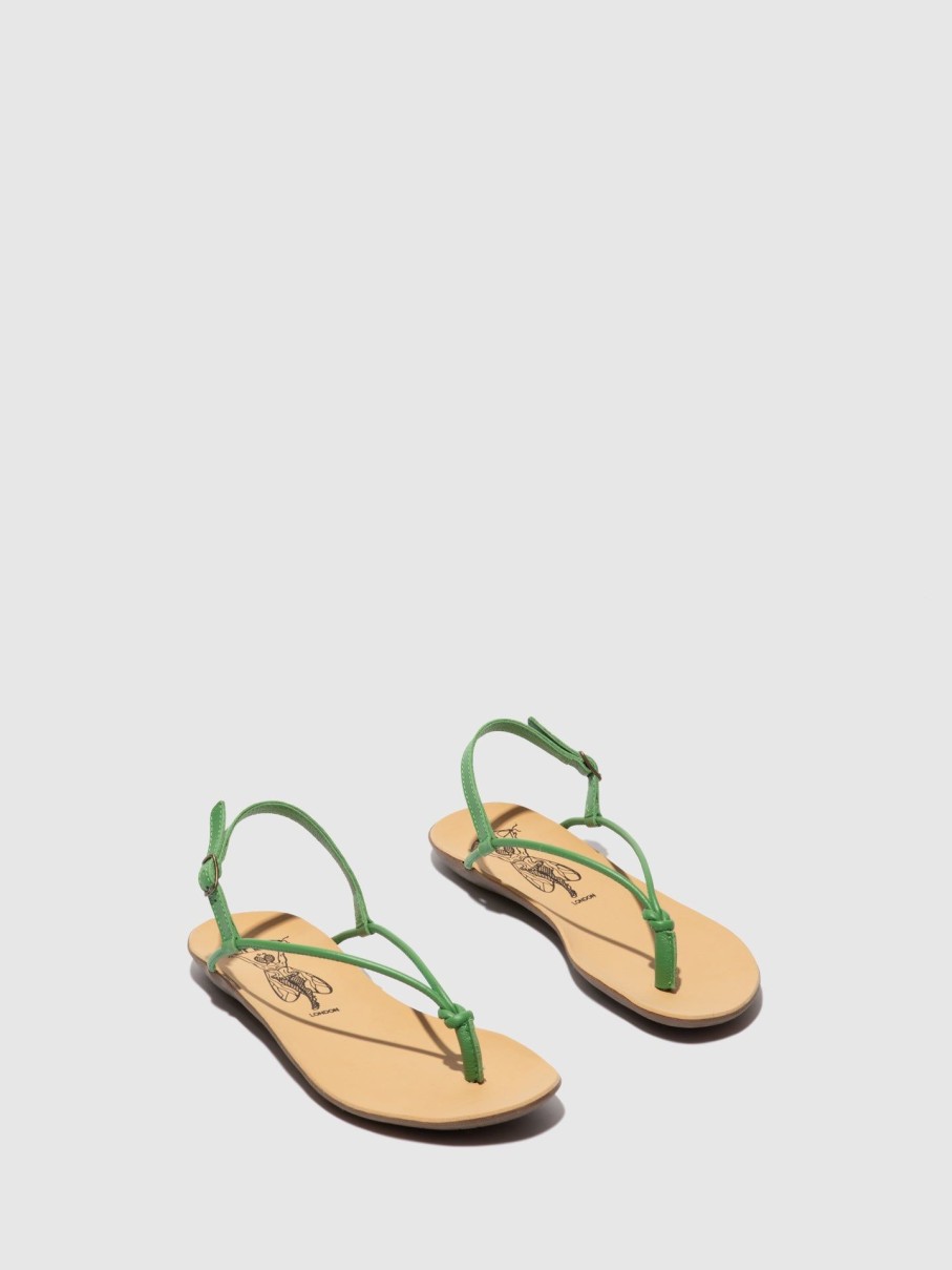 Mulher Fly London Sandalias | Sandalias De Dedo Mase720Fly Ciervogreen