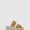 Mulher Fly London Mules | Mules Com Tiras Yabo593Fly Yellow