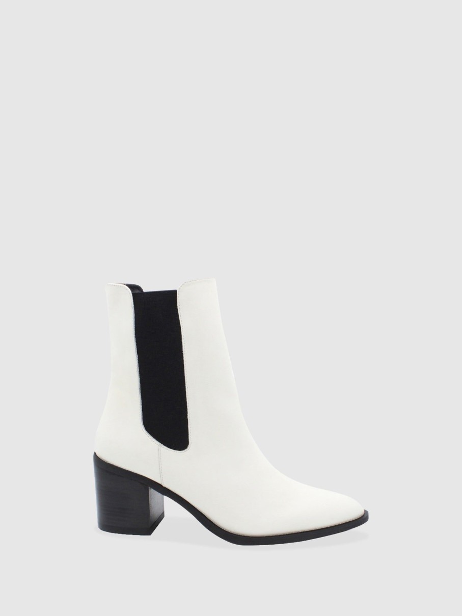 Mulher JJ Heitor Botas | Botas Chelsea Em Branco