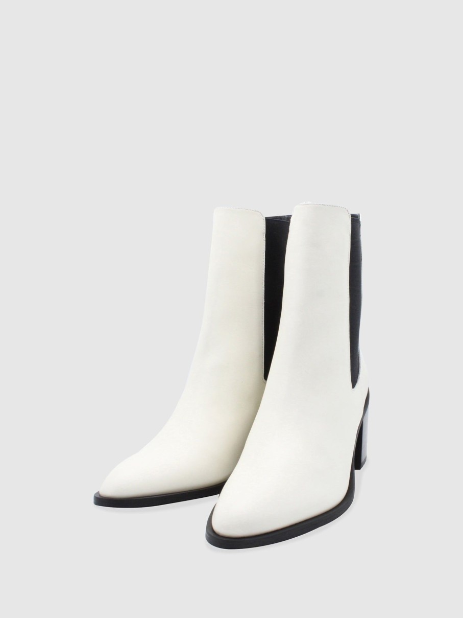 Mulher JJ Heitor Botas | Botas Chelsea Em Branco