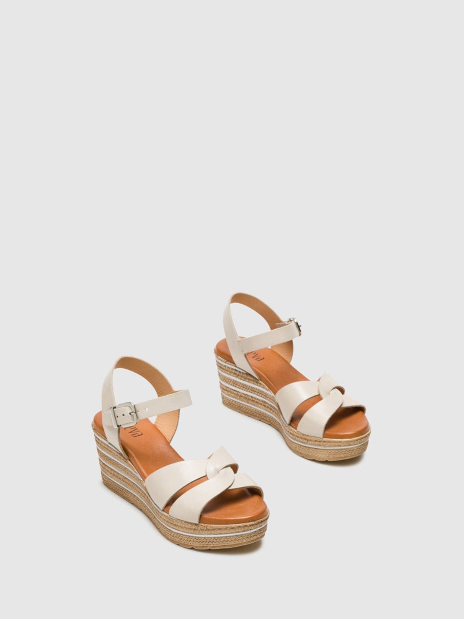 Mulher Foreva Sandalias | Sandalias Com Fivela Em Bege