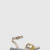 Mulher Fly London Sandalias | Sandalias Com Tira No Tornozelo Cune165Fly White