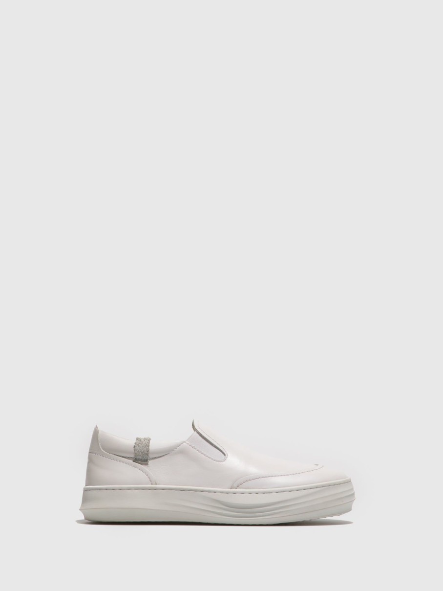 Mulher Fly London Tenis | Tenis Slip-On Em Branco