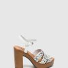 Mulher Clay's Sandalias | Sandalias Com Fivela Em Branco