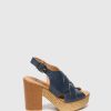 Mulher Clay's Sandalias | Sandalias Com Fivela Em Azul