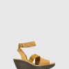 Mulher Fly London Sandalias | Sandalias Com Tira No Tornozelo Yode126Fly Yellow