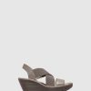 Mulher Fly London Sandalias | Sandalias Com Tiras Cruzadas Yaji888Fly Silver