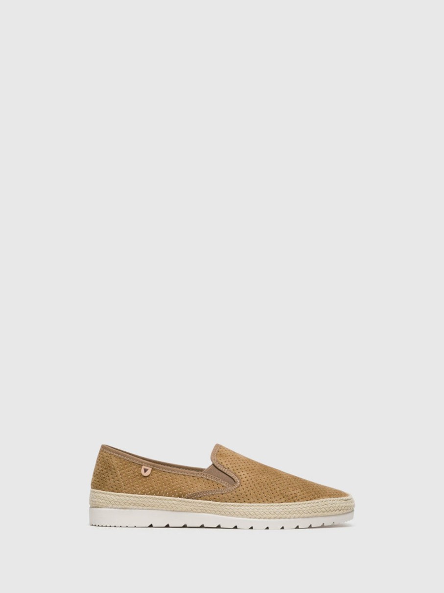 Homem Verbenas Tenis | Tenis Slip-On Em Castanho