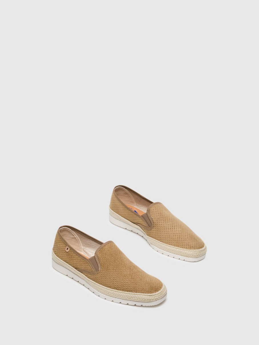 Homem Verbenas Tenis | Tenis Slip-On Em Castanho