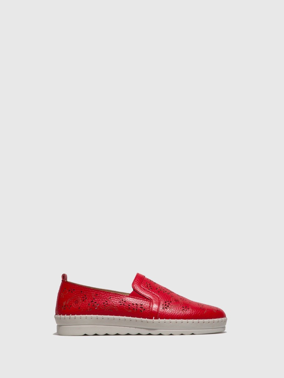 Mulher Foreva Sapatos | Sapatos Slip-On Em Vermelho