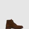 Homem Foreva Botas | Botas Com Atacadores Em Camel