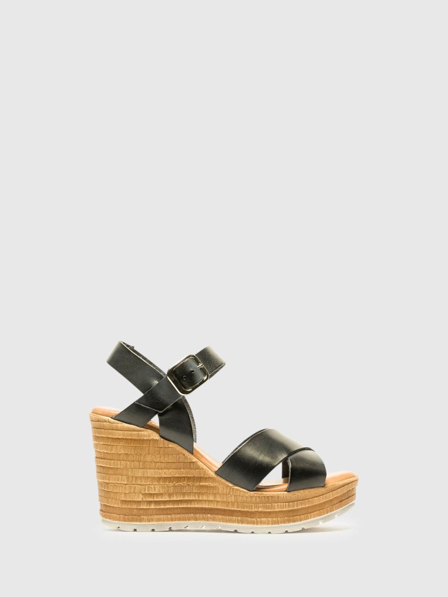 Mulher Foreva Sandalias | Sandalias De Cunha Em Azul