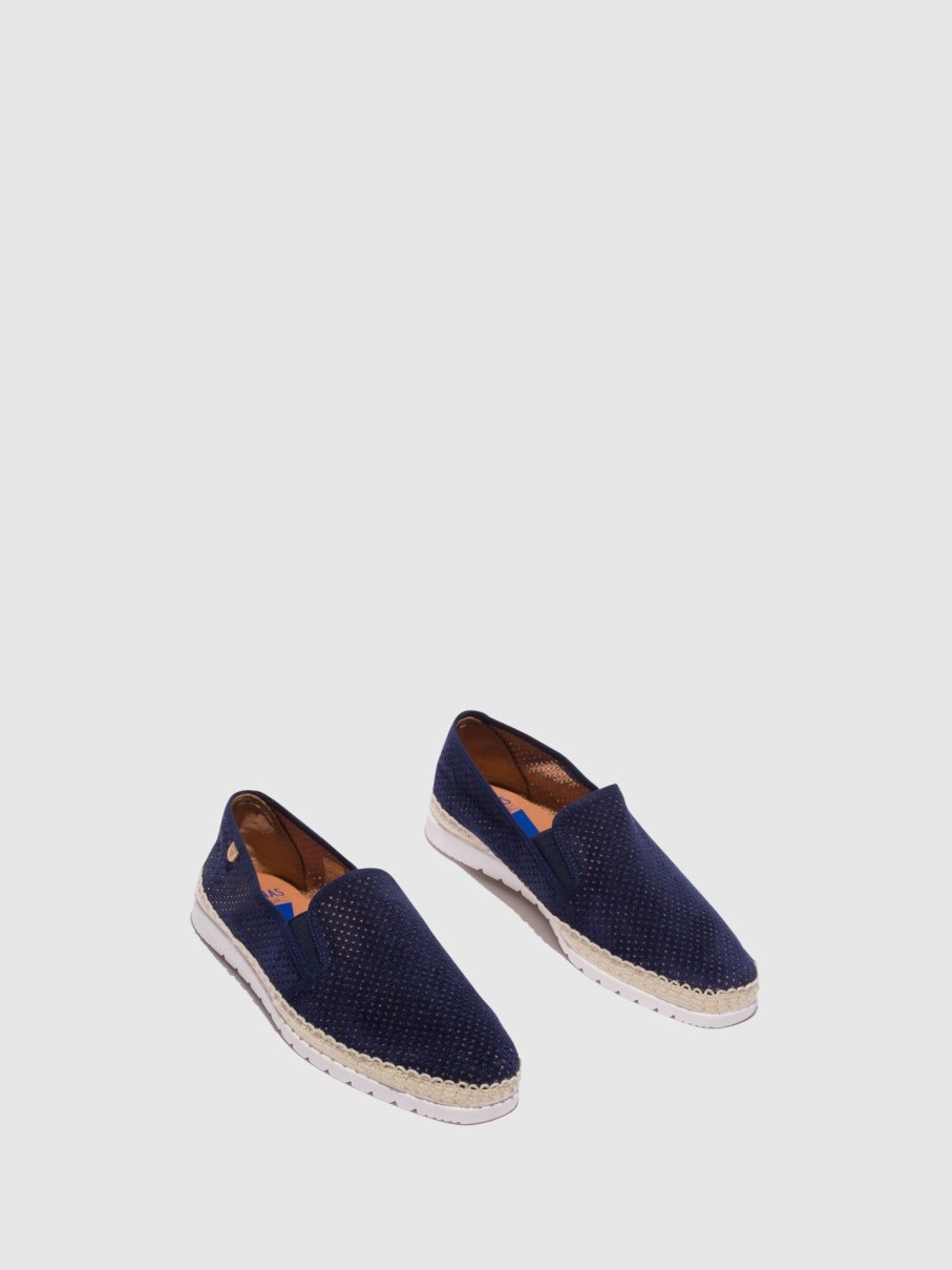 Homem Verbenas Sapatos | Sapatos Loafer Em Azul Marinho