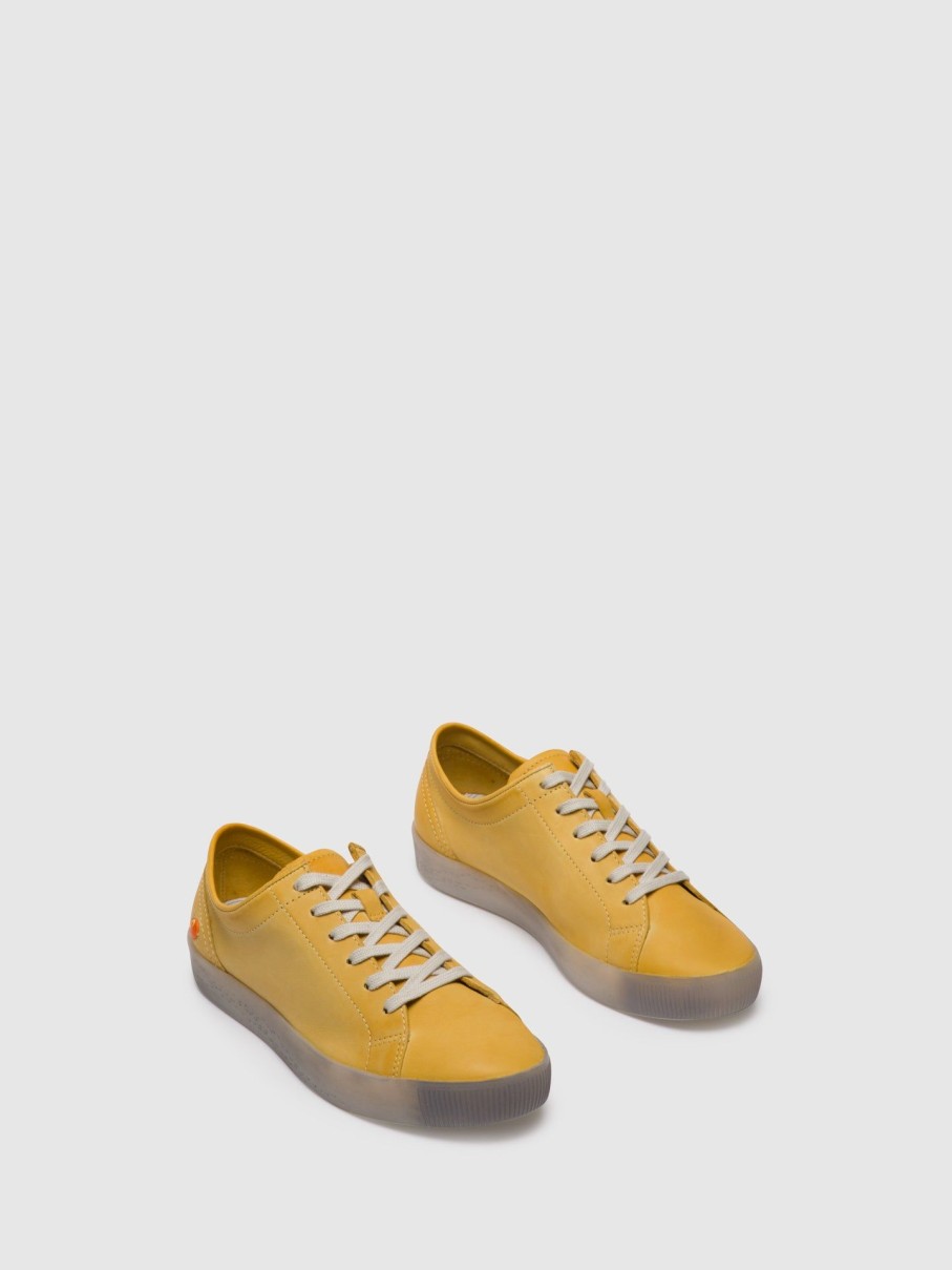 Mulher Softinos Tenis | Tenis Com Atacadores Sady584Sof Yellow