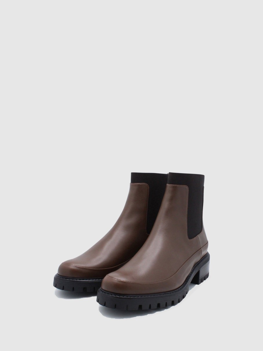 Mulher JJ Heitor Botas | Botas Chelsea Em Castanho