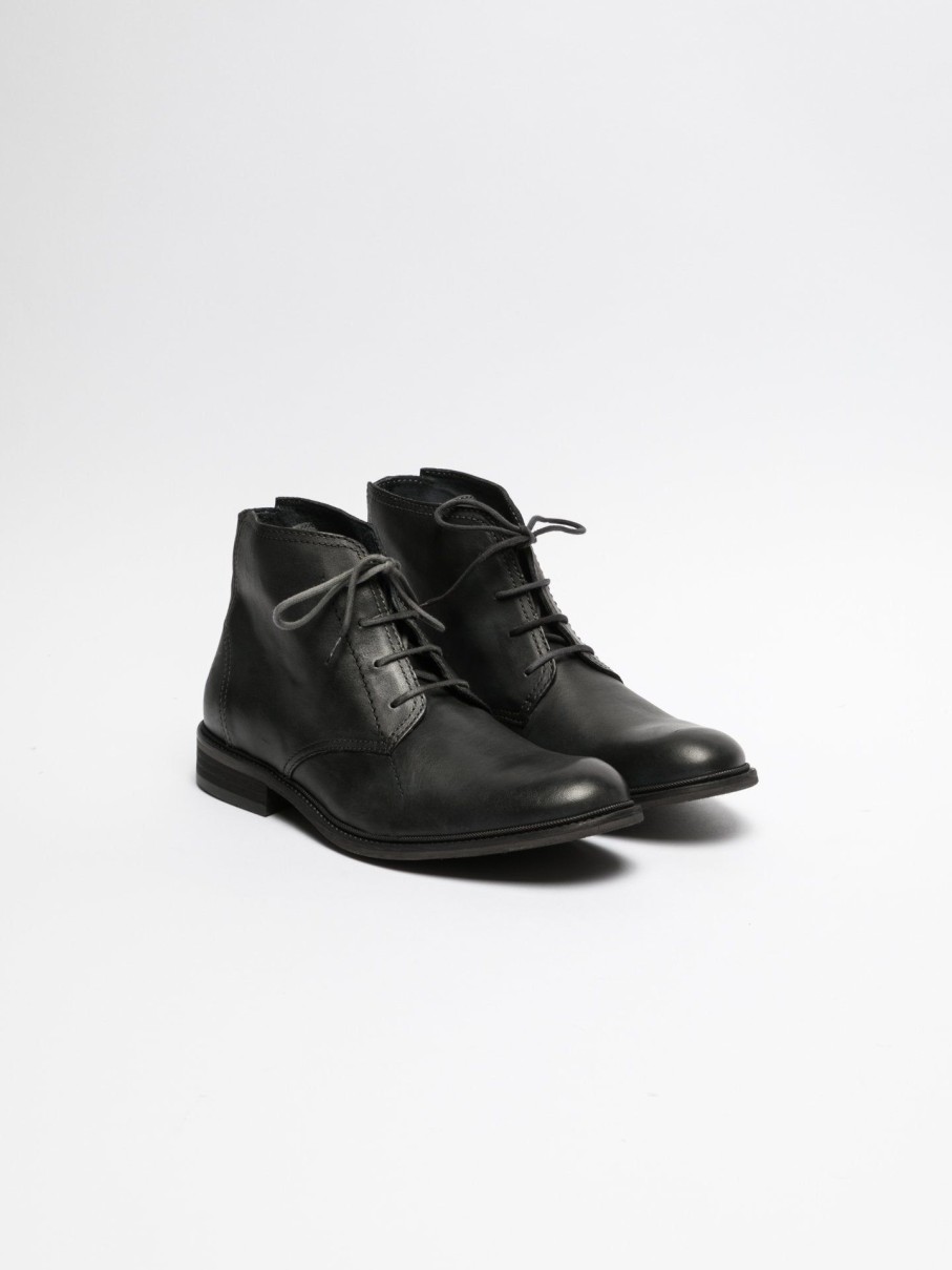 Homem Fly London Botins | Botins Com Atacadores Em Preto