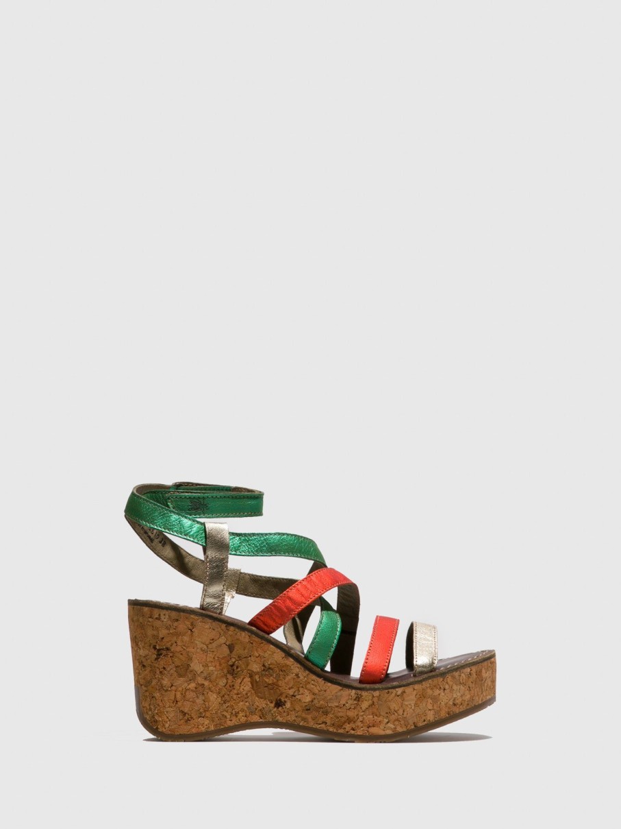 Mulher Fly London Sandalias | Sandalias Com Tiras Gano619Fly Multicolor