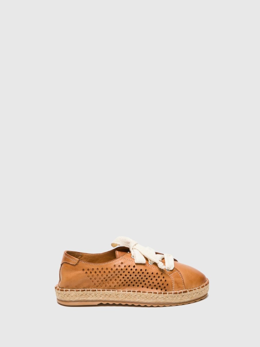 Mulher Foreva Tenis | Tenis Com Atacadores Em Camel