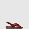 Mulher Fly London Sandalias | Sandalias Com Tira No Calcanhar Ekon142Fly Red