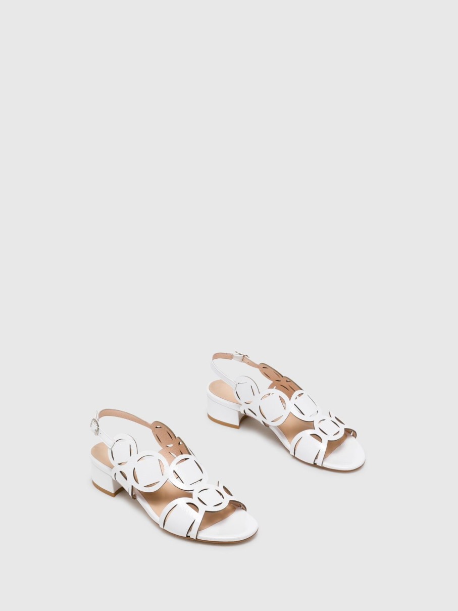 Mulher Sofia Costa Sandalias | Sandalias Com Fivela Em Branco