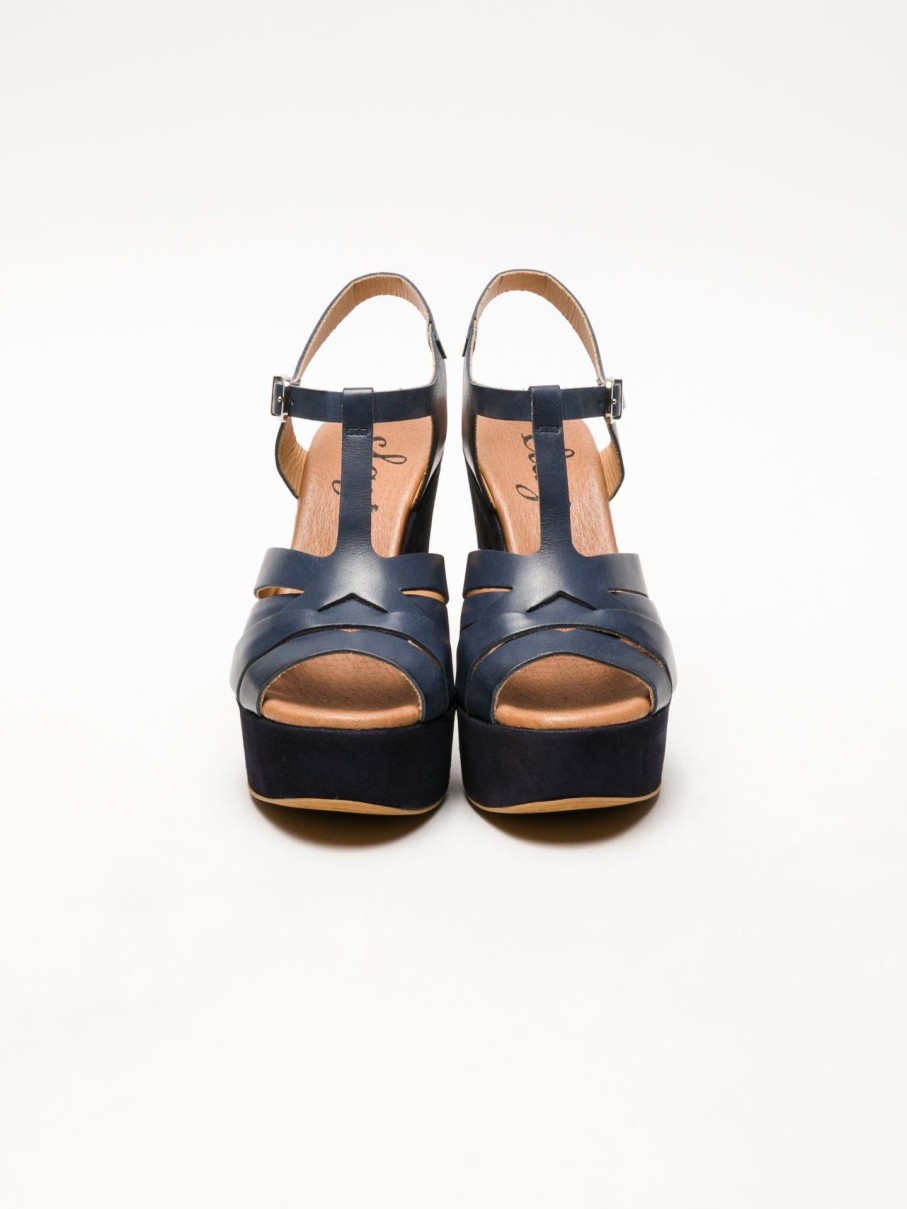 Mulher Clay's Sandalias | Sandalias Com Fivela Em Azul